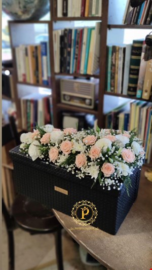 باکس گل چرم درب دارکد00110