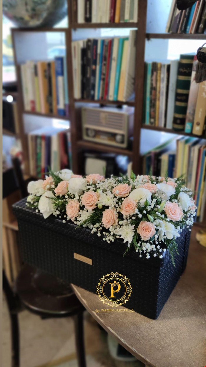 باکس گل چرم درب دارکد00110