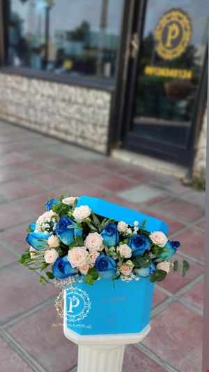 باکس گل استوانه درب دارکد00116