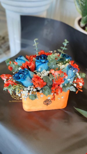 باکس گل مستطیل مخمل کد00119