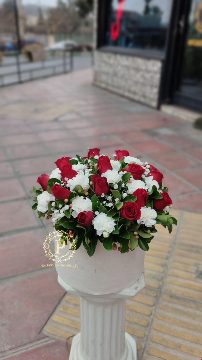 باکس گل گرد مخمل کد00124