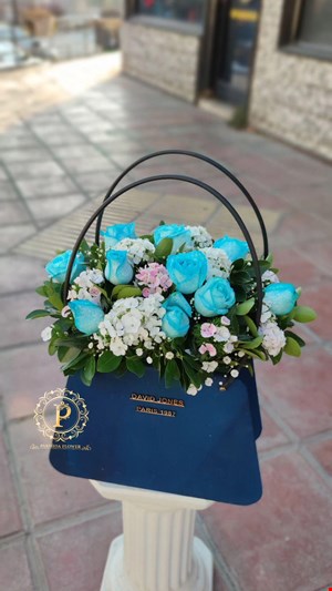 کیف گل چوبی کد00621