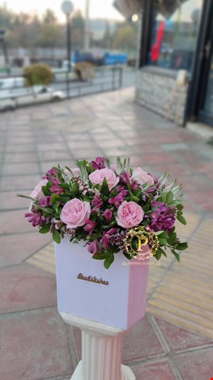 باکس گل   استوانه مستطیل کد00134