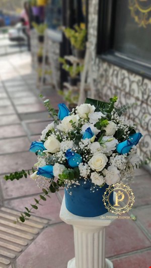 باکس گل  گرد مخمل کد00138