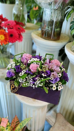 باکس گل مستطیل مخمل کد00148
