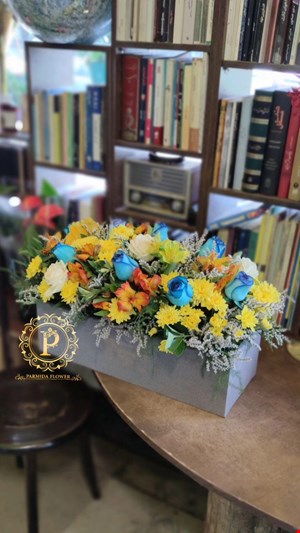 باکس گل  مستطیل مخمل کد00159