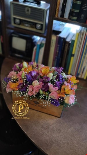 باکس گل مستطیل پلکسی کد00166
