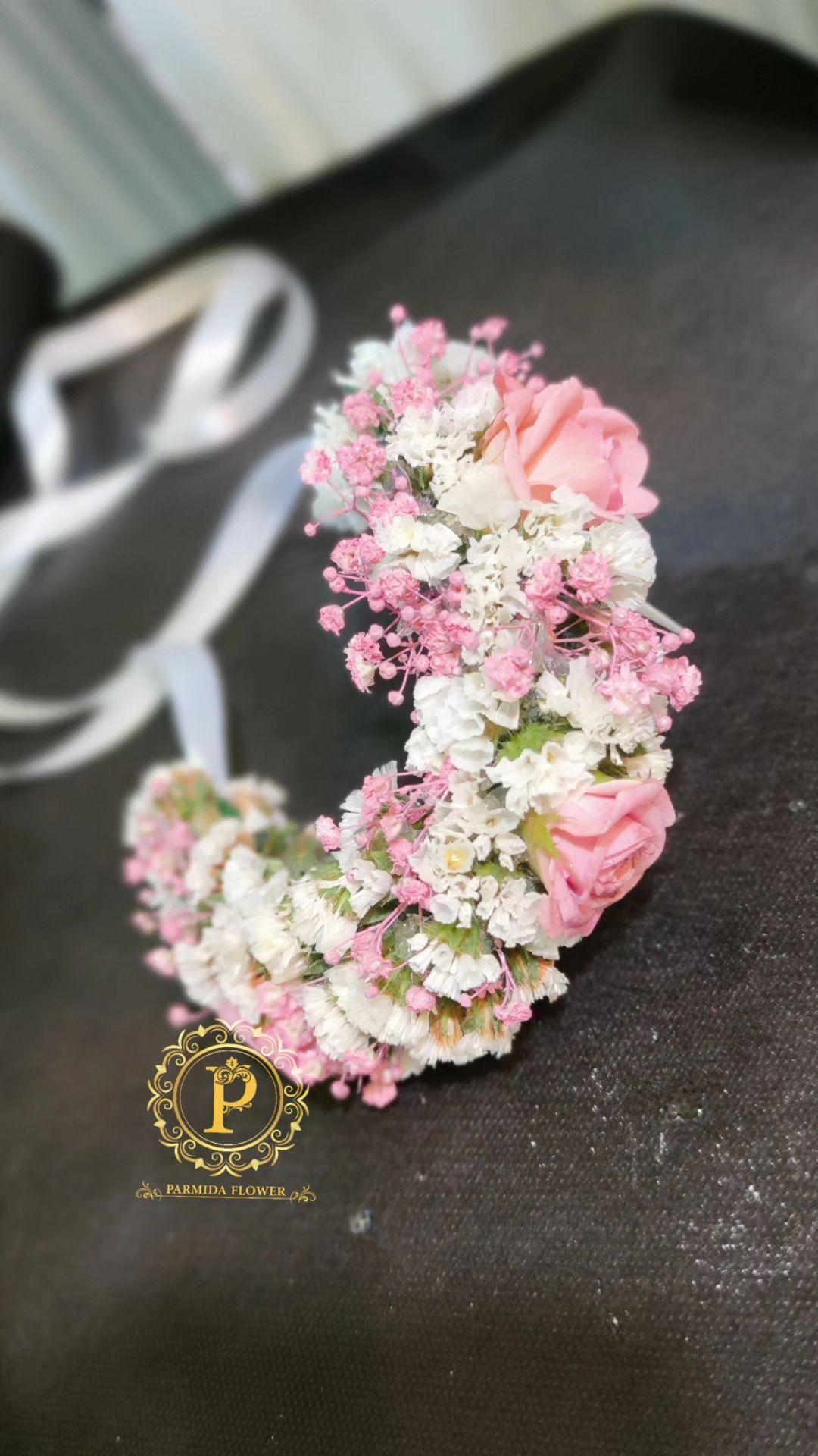 رز مینیاتوری،زنبوری،عروس صورتی