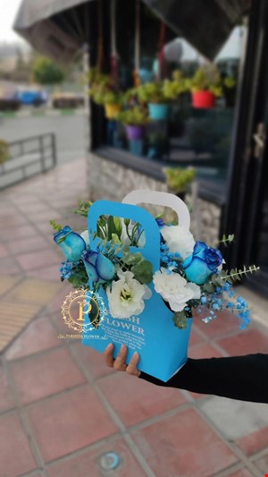 کیف گل کاغذی کد00606