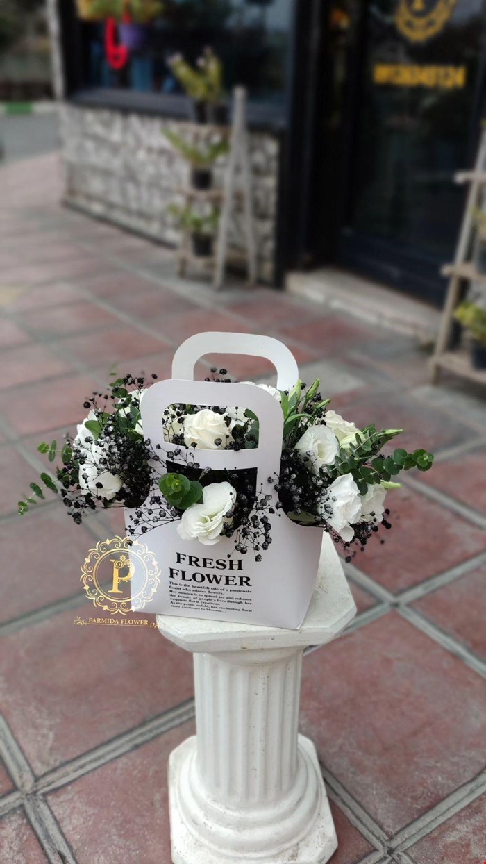 کیف گل کاغذی کد00608