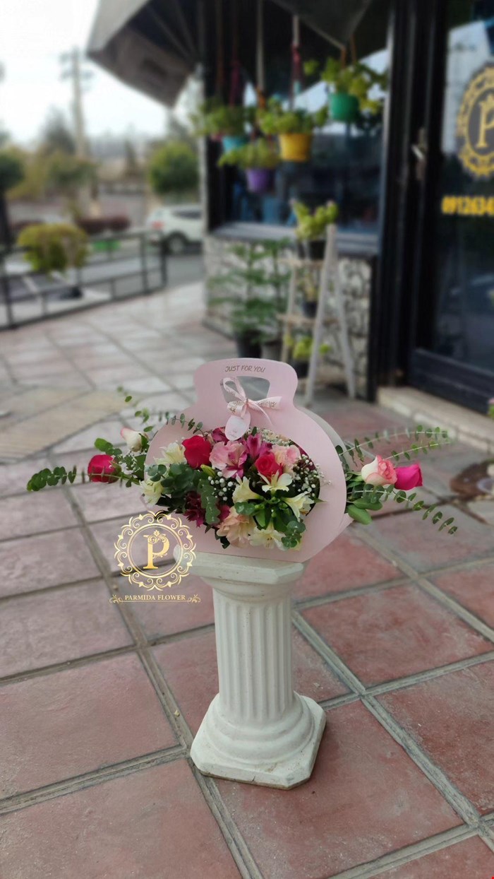 کیف گل کاغذی کد00609