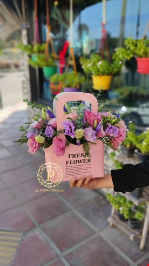 کیف گل کاغذی کد00617